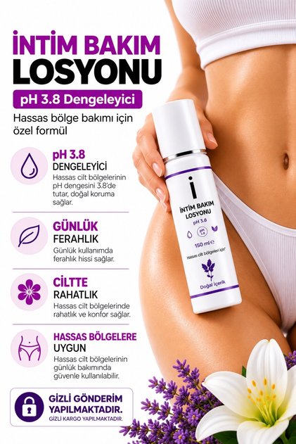 Intim Genital Bölge Koku Karşıtı - Günlük Hijyen Bakım Losyon 150 Ml
