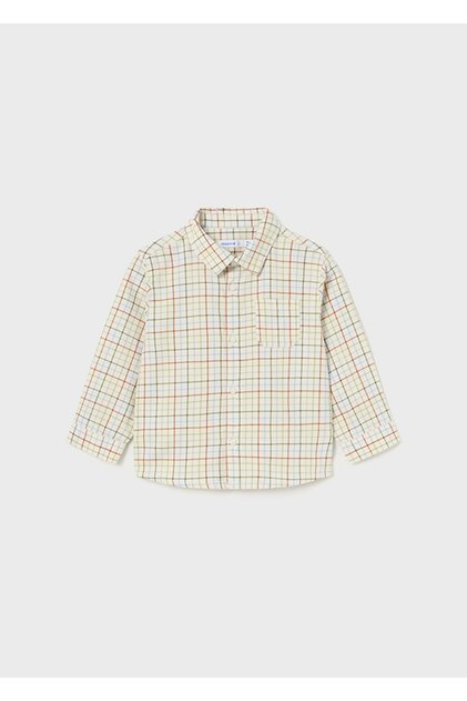 Baby Boy Plaid Long Sleeve Shirt Colorful
