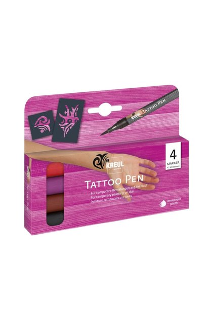 Set de 4 stilouri tatuaje cu motive tribale