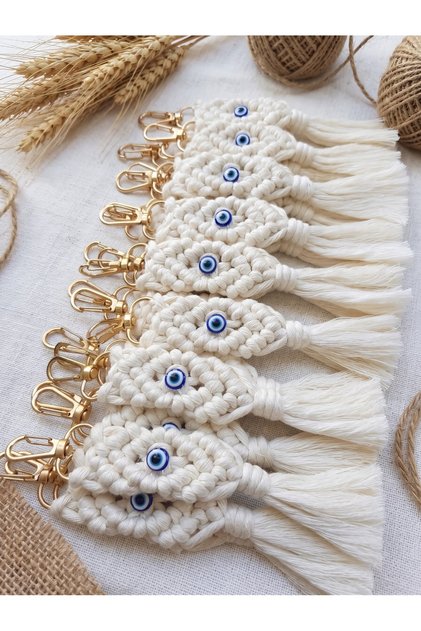 Teacher's Day Macrame Keychain, 70 Pieces Concept Gift Wedding, Engagement, Henna, Circumcision