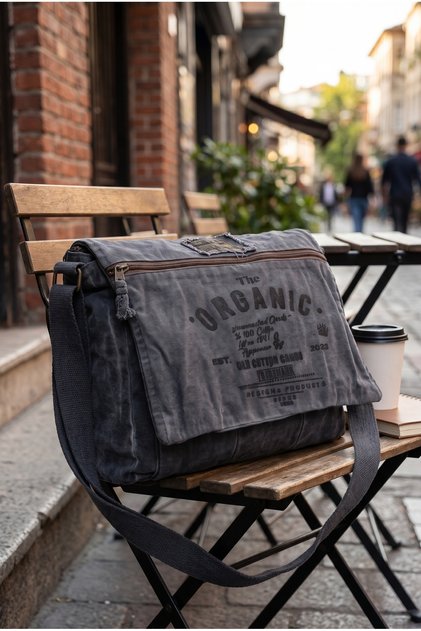 Casual Shoulder Bag Cotton Postman Laptop School Travel Daily Vintage Retro - Mulater Bag 8128