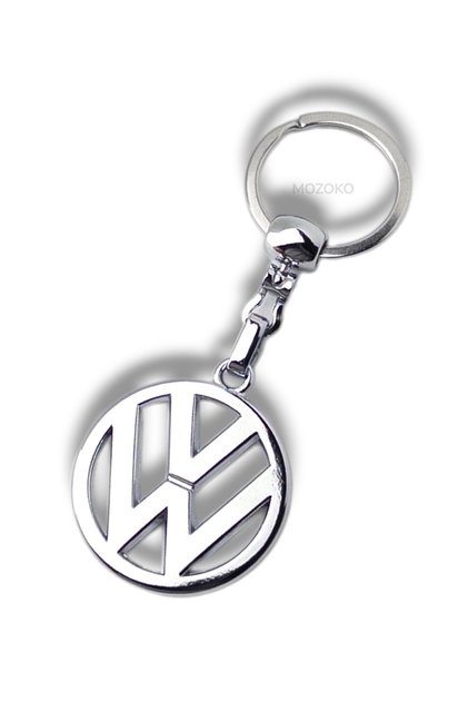 High Quality Volkswagen Logo Metal Car Keychain, Double-Sided Logo, Gift Car Keychain