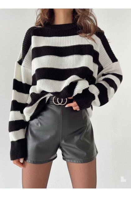 Women's Stripe Detailed Knitwear Sweater