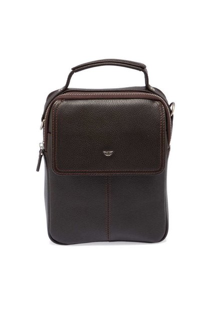 Brown Genuine Leather Men's Crisscross Straps Bag - S1Ac00021475-A7P