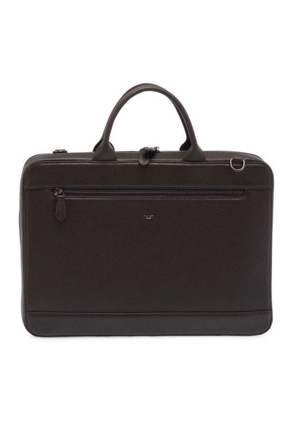Brown Genuine Leather Men's Briefcase - S1Ev00032171-A42