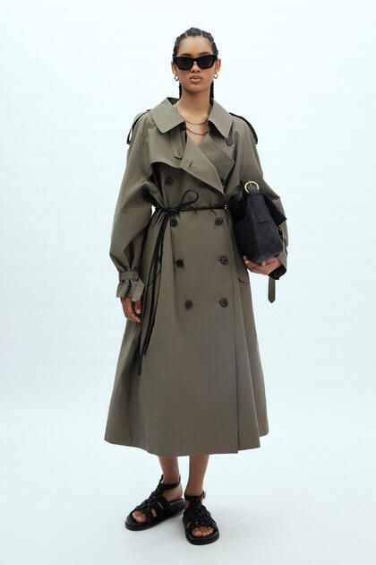 KOPENHAG OVERSIZE TRENCHCOT KHAKI