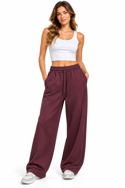 M1022742 Baggy Women's Sweatpants Bordo