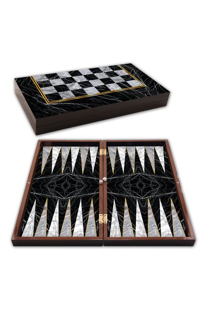 Star Kahveci Backgammon Marble Large Size