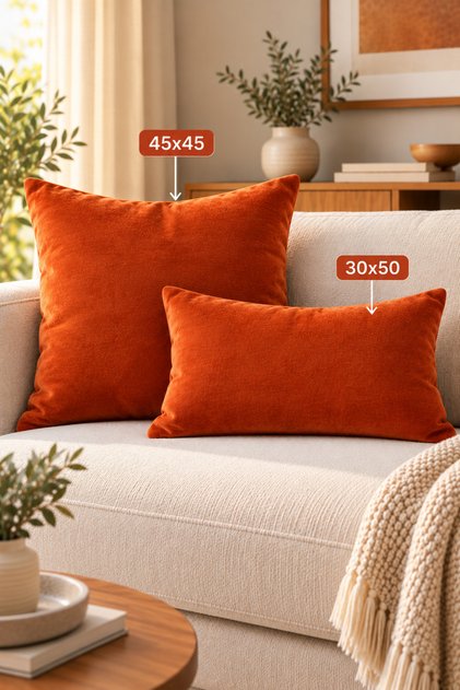 Single Velvet Textured Throw Pillow Cover Tile
