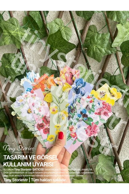 Bookmark - Flower-Themed Special Cut-7 -tinystoriestr