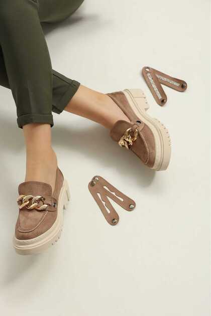 Loafer Women's Suede Brown Casual Shoes