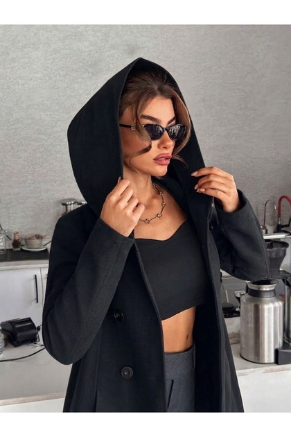 Hooded Bowl Coat