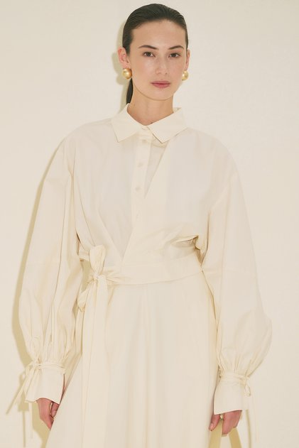 Labeca Tie-Front Shirt Vanilla