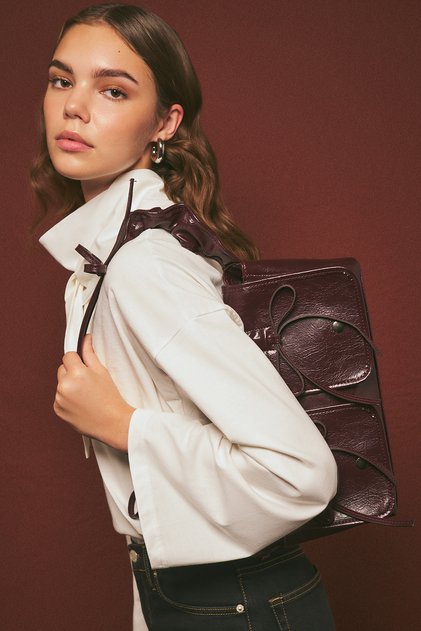 Ruby Pocket Bag Burgundy