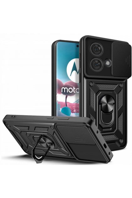 Husa pentru Edge 40 Neo, Techsuit, CamShield, Neagra