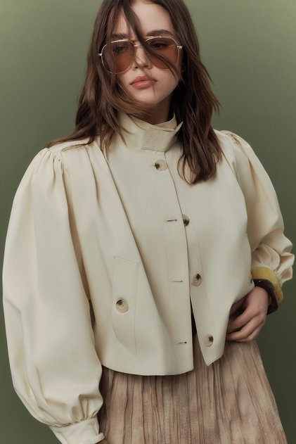 Kisa Balon Kol Butter Jacket