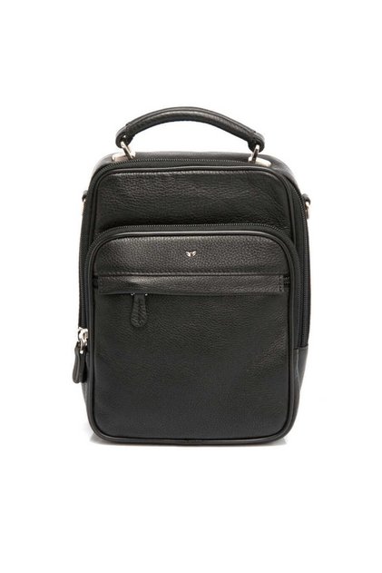Black Genuine Leather Men's Crossbody Bag - S1Ac00002923-A6F