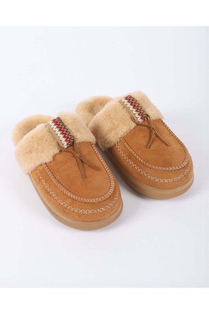 Kadın Peluş Astarlı Kışlık Ev Terliği - LUXY