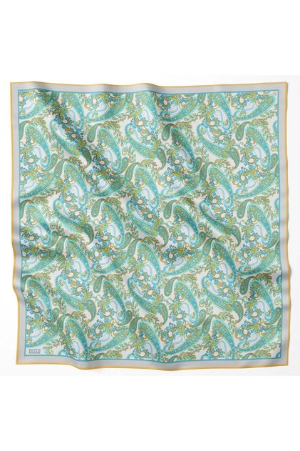Silk Scarf - 4101-58 Gray-Blue Twill