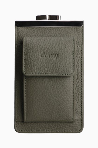 Genuine Leather Unisex Card Holder Pack Cigarette Case 701 - Khaki
