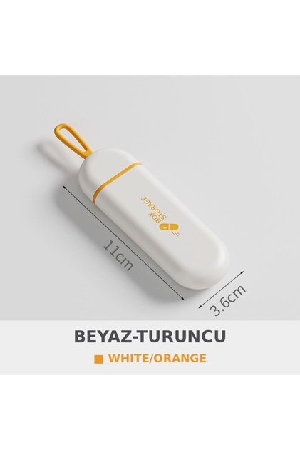 3 Bölmeli Su ve Nem Geçirmez İlaç Saklama Kutusu Taşınabilir Silikon Askılı Cep Boy Vitamin Hap Organizeri