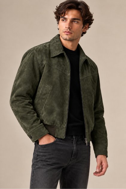 MEN'S GENUINE SUEDE LEATHER JACKET – PREMIUM COLLECTION