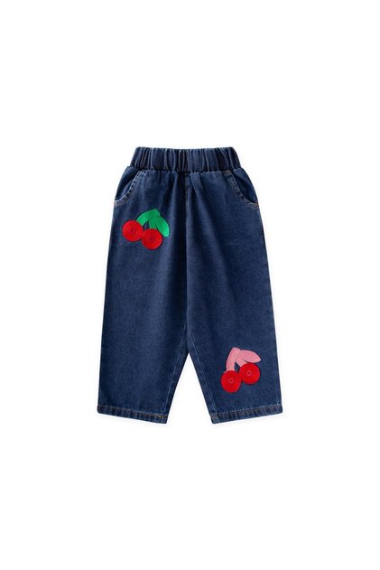 Girls' Jeans with Pockets, Ages 1–6, Blue