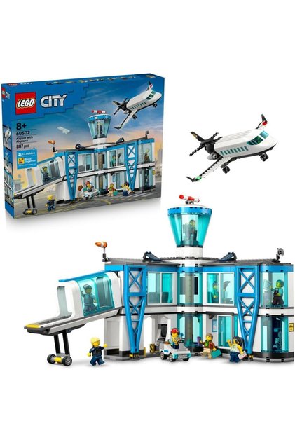 City Airport with Airplane 60502