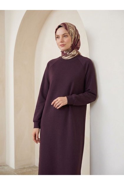 Reglan Kol Oysho Elbise-Bordo