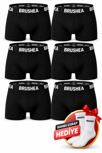 Premium Men's Boxer Briefs 6-Pack – Cotton-Stretch Fabric, Elastic Waistband, Non-Riding Solid Color Boxer Briefs
