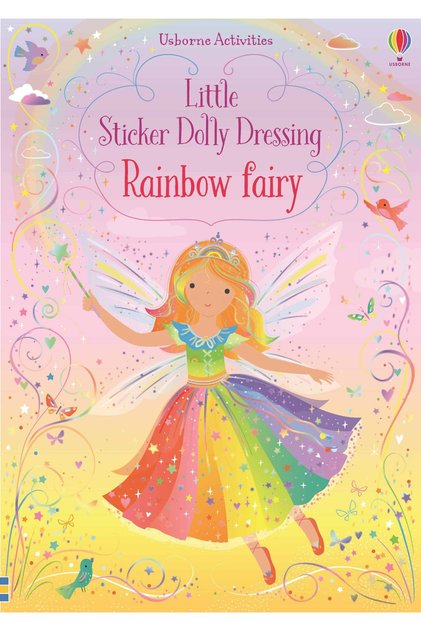 Carte cu autocolante, LITTLE STICKER DOLLY DRESSING RAINBOW FAIRY,
