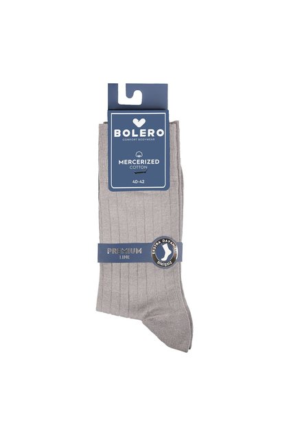 Men's Premium Seamless Mercerized Socks Gray