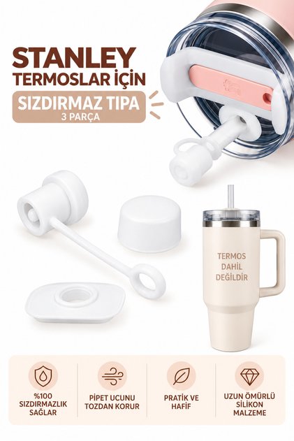 Quencher Compatible Leak-Proof Silicone Stopper - Transparent