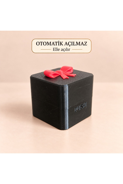 3D içinden Nah El haraketi çıkan /Yaylı Nah Kutusu - OTOMOTİK DEĞİLDİR EL İLE AÇILIR