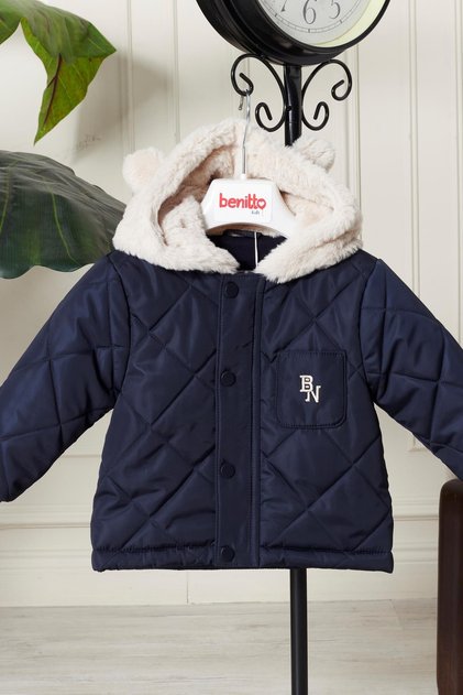 Baby Boy Hooded Coat with Ears 51323