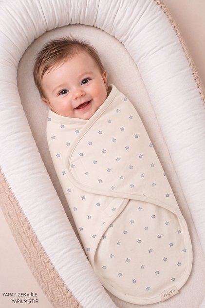 100% Cotton Baby Swaddle 0–3 Months Onesie