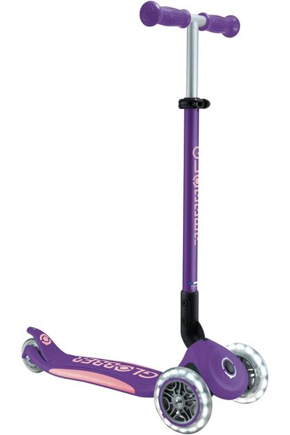 Primo Kids 3 Wheel Foldable Scooter with Light Up Wheels and Reinforced Deck Colour Matching Deck for Children 3 Years Plus - 2 Year