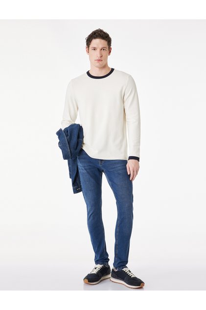Regular-Fit, Narrow Leg Cotton Skinny-Fit Jeans - Michael Jean