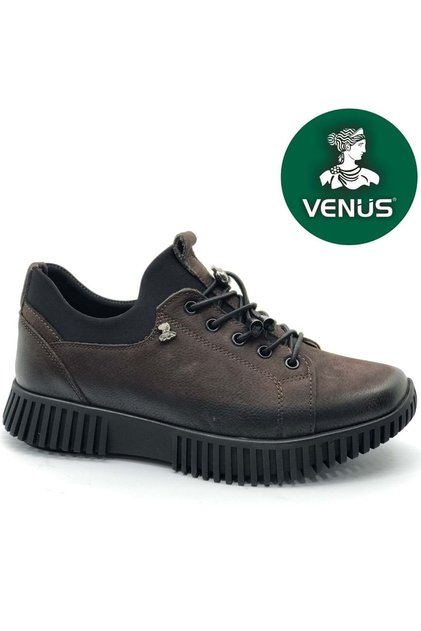 Azalea Genuine Leather Orthopedic Women's Casual Shoes Brown