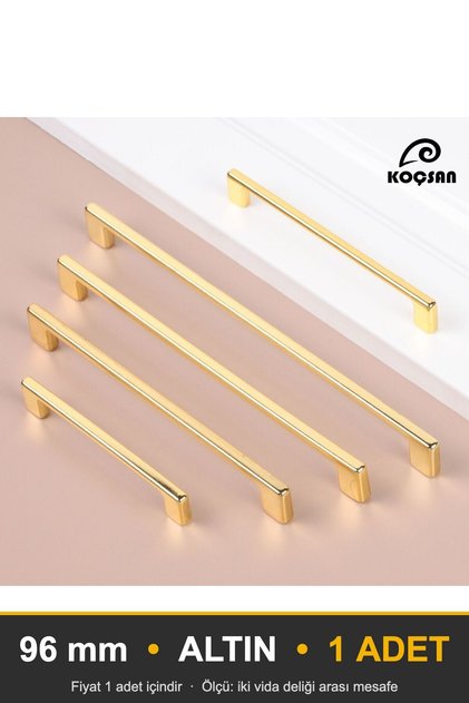 Delicate Gold 96 mm Handle Luxury Country Kitchen Furniture Cabinet Drawer Handle