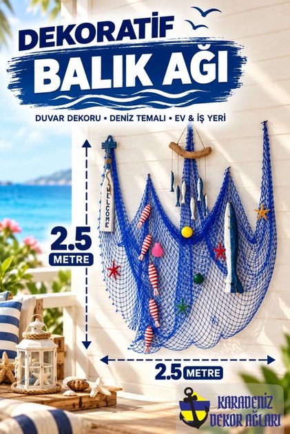 Duvar Süsleme Ağı 2.5m X 2.5m