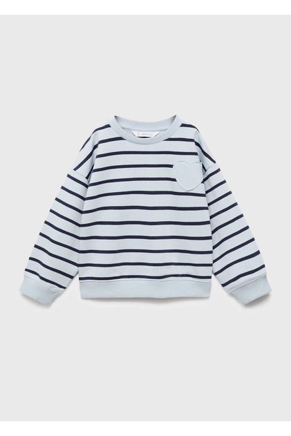 Heart Embroidered Sweatshirt