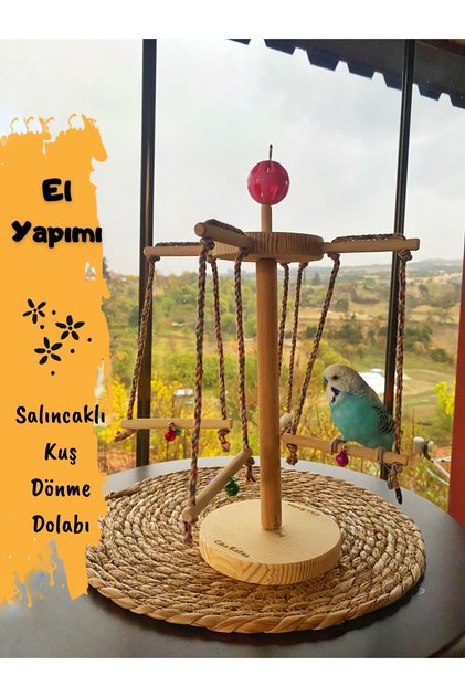Wooden Bird Ferris Wheel - Swing Toy