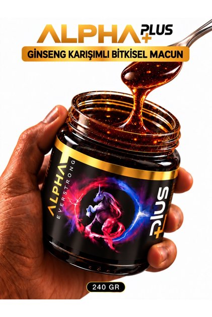 Alpha Ginsengli Bitkisel Macun Kavanoz (240 GR)