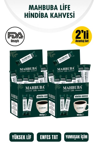 Hindiba Kahvesi 120x2gr (2 Aylık 120 Kullanım) - Yüksek Lif - Katkısız