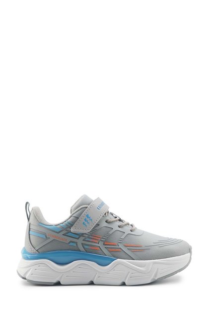 Karlsen grey leather boy's sneaker