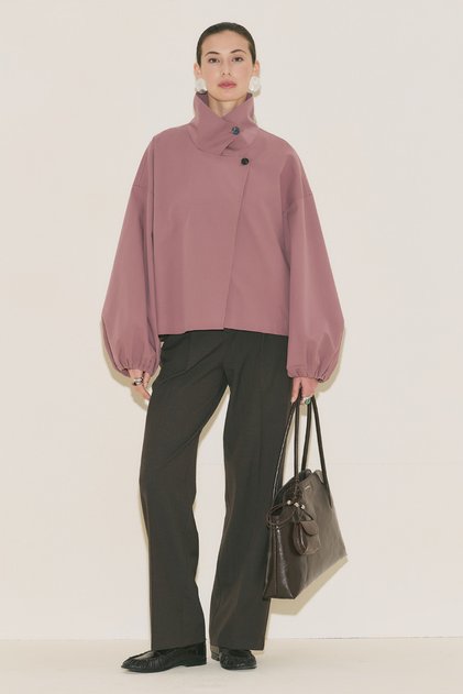 Melva Wide Sleeve Short Trench Coat Gülkurusu