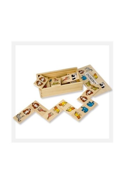 Domino Animals Wooden Kindergarten Educational Toys