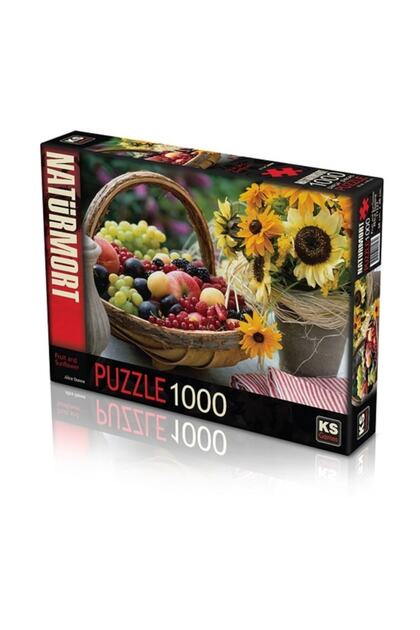 Ks Games Meyve Ve Ayçiçeği - Fruit And Sunflower 1000 Parça Puzzle