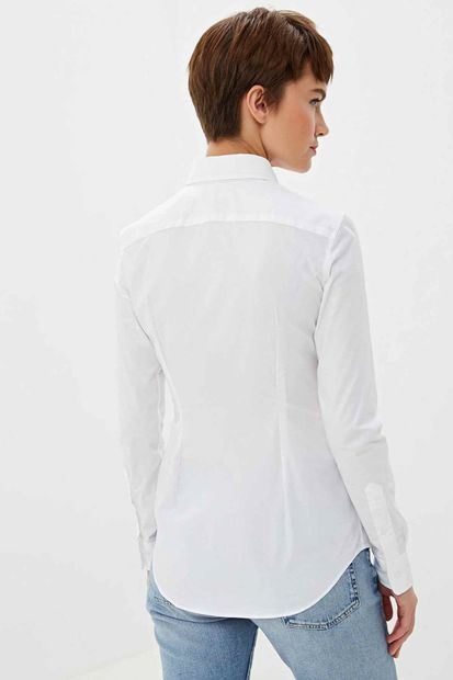 Polo Ralph Lauren Kadın Beyaz Gömlek 4483975610420 - 6